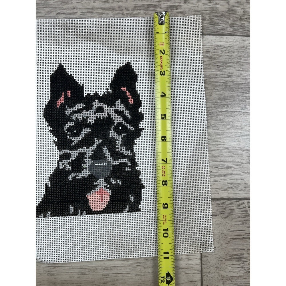 Cat's Cradle Handpainted Needlepoint Canvas Scottie Dog Aberdeen Scotch Terrier‎ - Picture 5 of 8